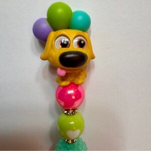 handmade pen Disney Dug Doorables beaded pen of Dug from the Pixar movie Up